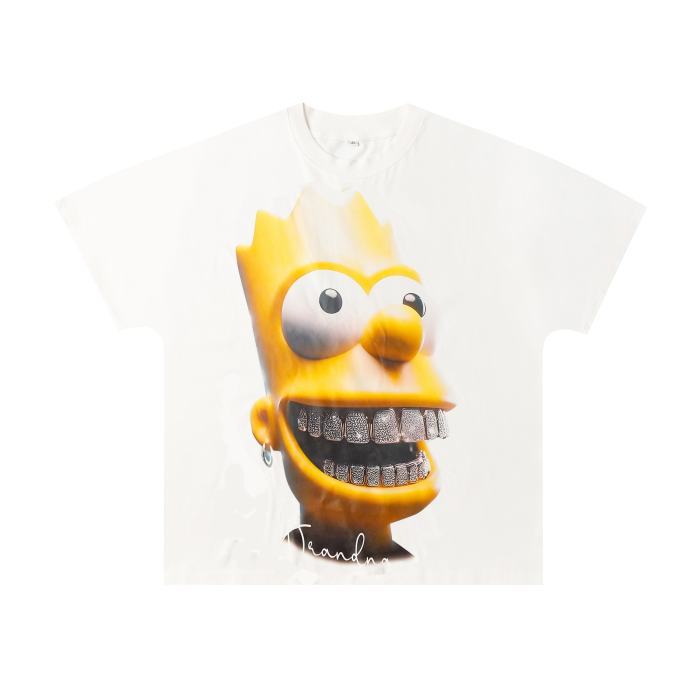Simpson Large Pattern Cartoon Print Tee 2 colors