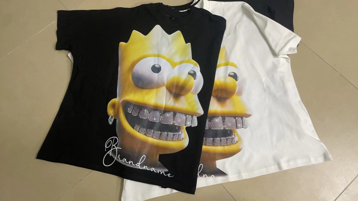 Simpson Large Pattern Cartoon Print Tee 2 colors