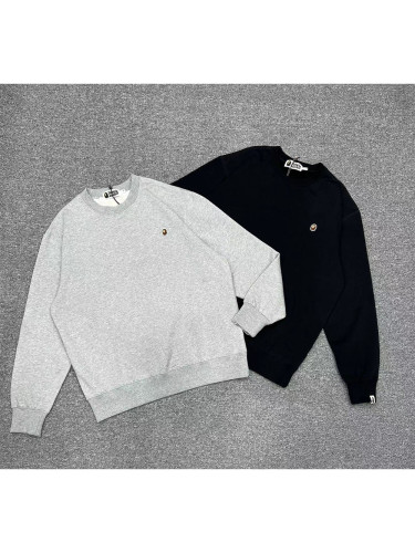 1:1 quality version Small Label Embroidered Logo Crew Neck Sweatshirt 2 colors