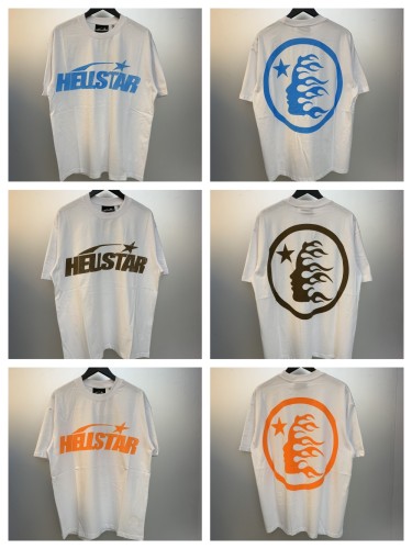 Front and back colorful letters big logo print Tee 3 colors