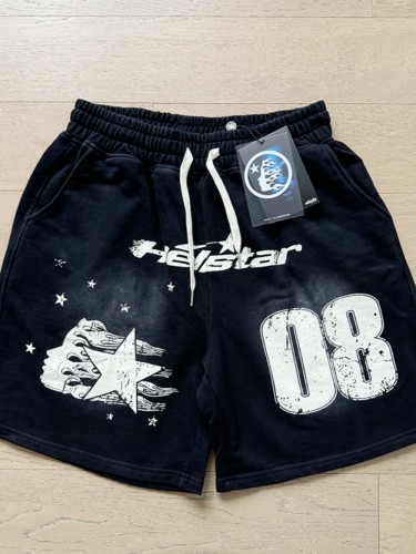 08 Letter Logo Print Washed Shorts Version shorts