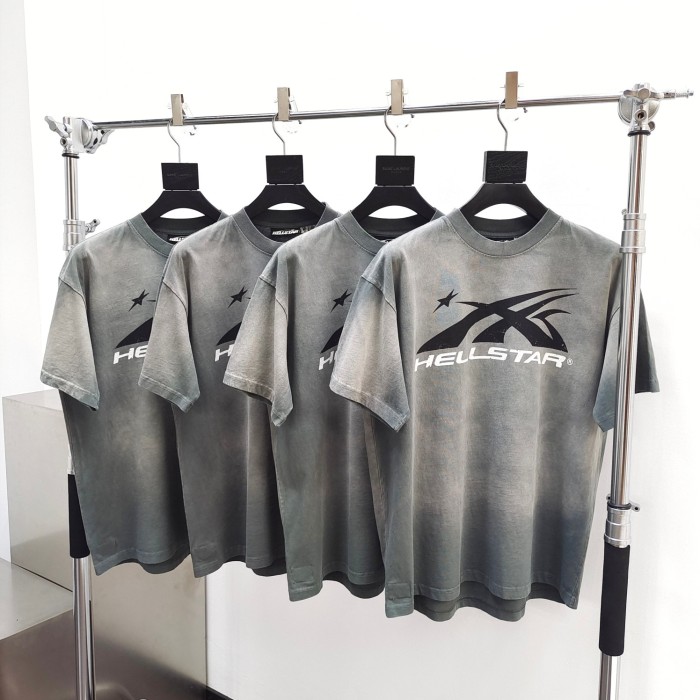 [Big & Tall for weights up to 260 lbs]1:1 quality version Mottled Logo Washed Version Tee with NFC tag