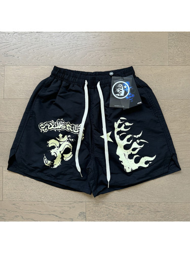 Trendy logo print woven shorts