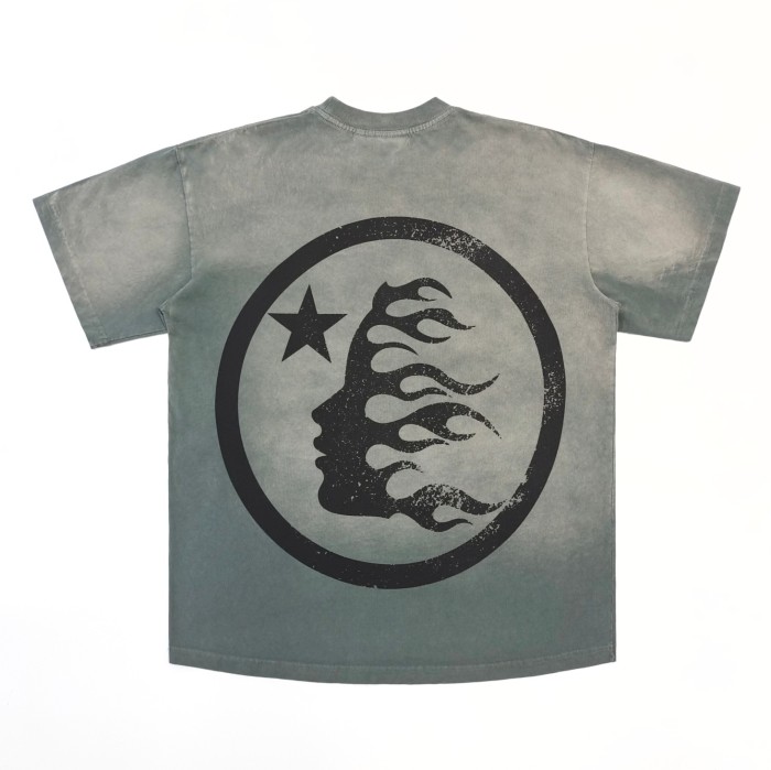 [Big & Tall for weights up to 260 lbs]1:1 quality version Mottled Logo Washed Version Tee with NFC tag