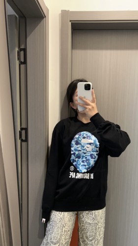 1:1 quality version ABC Camouflage Ape Big Head Letter Print Sweatshirt 3 colors