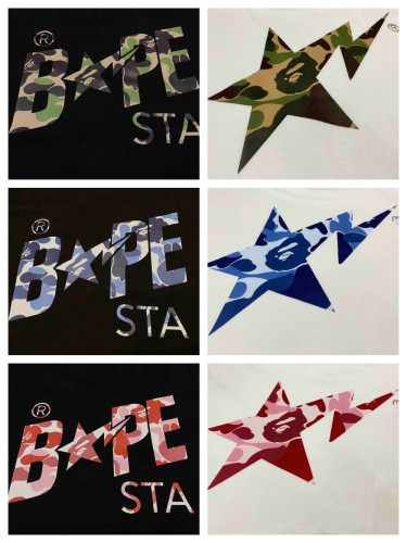 STA Camouflage Lightning Star Letter Tee 6 colors