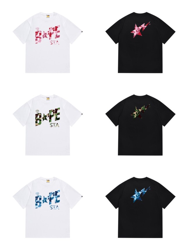STA Camouflage Lightning Star Letter Tee 6 colors