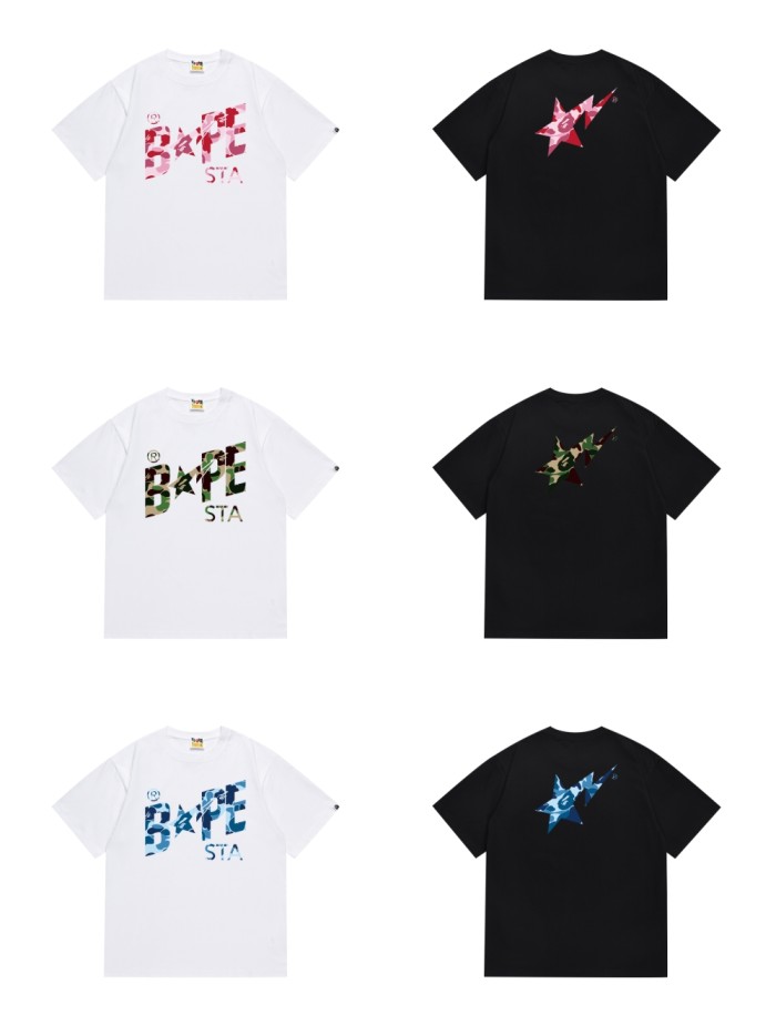 STA Camouflage Lightning Star Letter Tee 6 colors