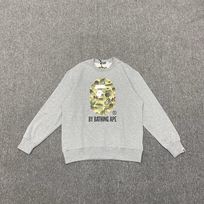 1:1 quality version 11th Anniversary Ink Camouflage Ape Head Print Sweatshirt 2 colors