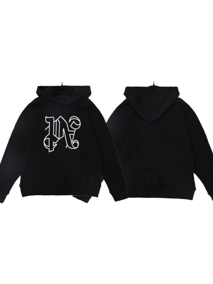 Front PA Large Letter Print Hoodie