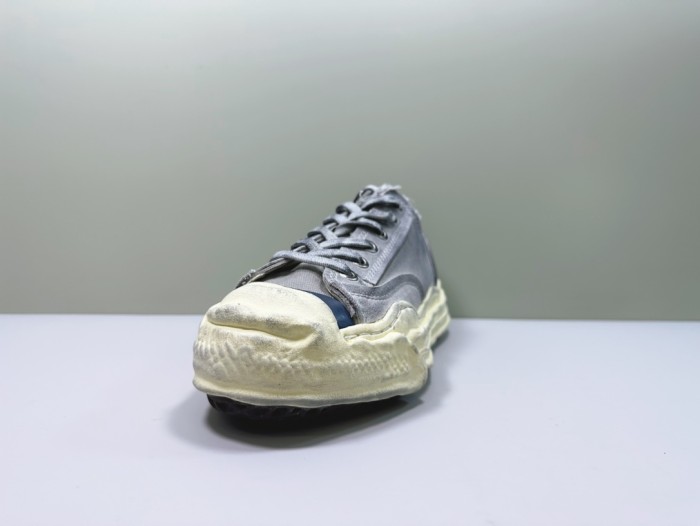 1:1 quality version Water dyed vintage open mouth smile thick bottom dirty shoes