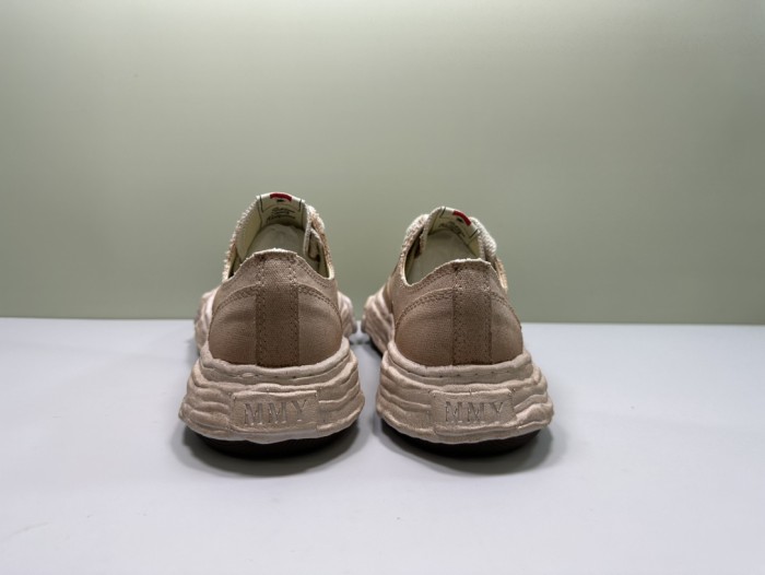 1:1 quality version Water-dyed vintage khaki lace-up low-top shoes