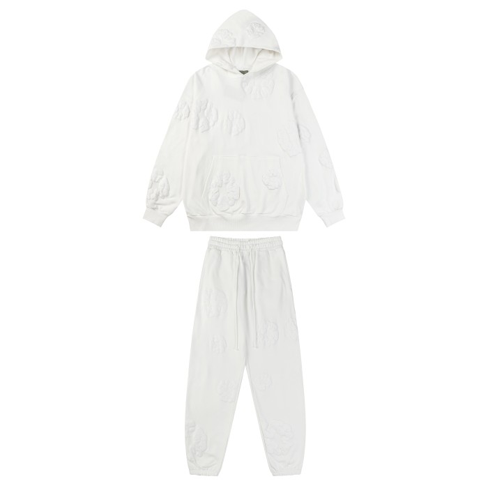 Basic Kapok Foam Print Hoodie & Pants 16 colors