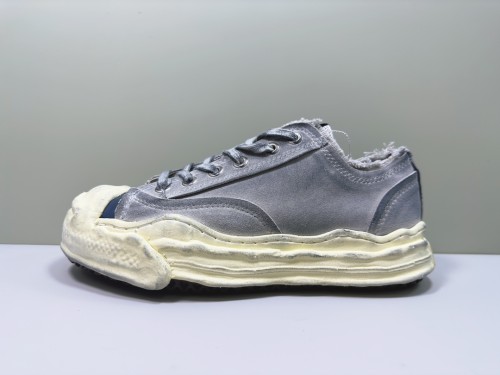 1:1 quality version Water dyed vintage open mouth smile thick bottom dirty shoes