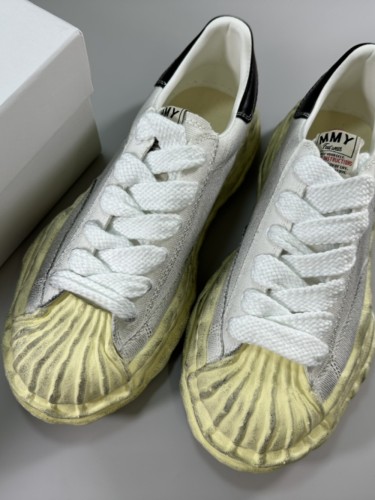 1:1 quality version Color Rubbed Old Yellow Sole Dirty Shoes
