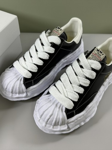 1:1 quality version Black Leather Shell Toe Board Shoes With White Sole
