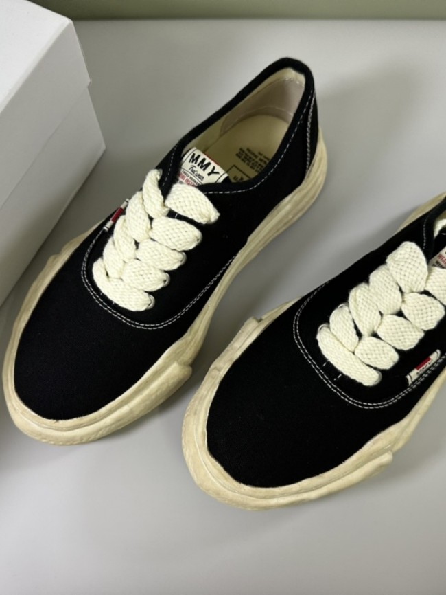 1:1 quality version Classic Black Aged Black Canvas Low Top Shoes