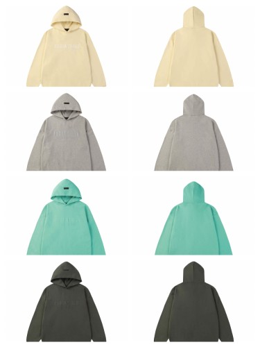 Silicone three-dimensional letters on the chest Hood small label terry hoodie 4 colors