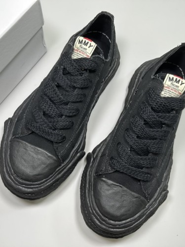 1:1 quality version All black canvas dissolved shoes