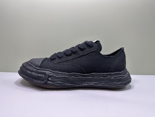 1:1 quality version All black canvas dissolved shoes