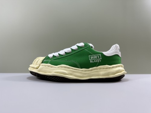 1:1 quality version Green Canvas Yellow Sole Shell Toe Low Top Shoes