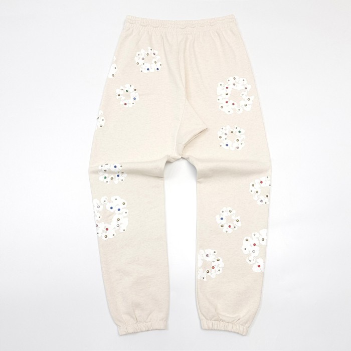 1:1 quality version Beige Jeweled Kapok Zip Hoodie & Sweatpants Set