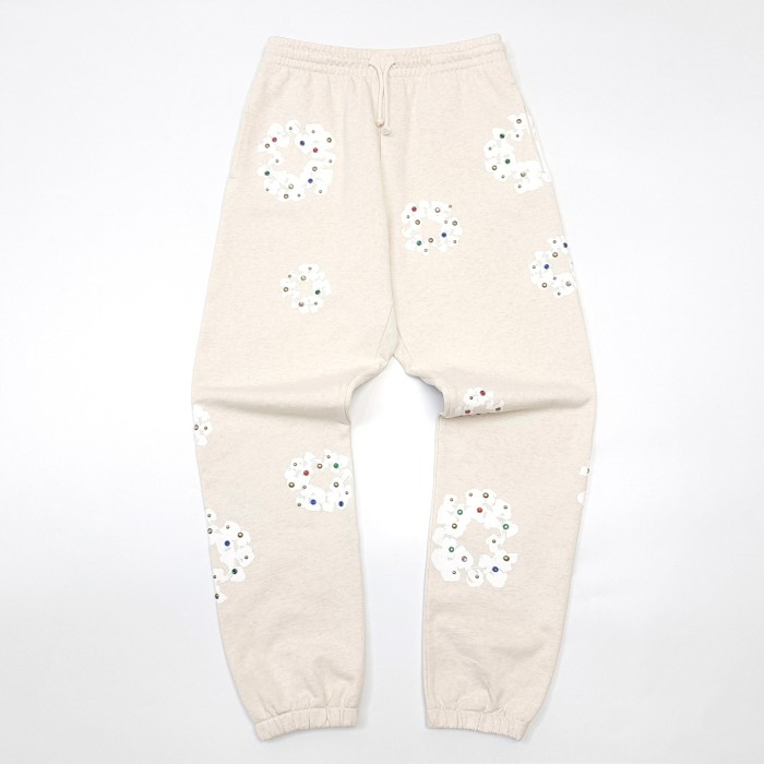 1:1 quality version Beige Jeweled Kapok Zip Hoodie & Sweatpants Set