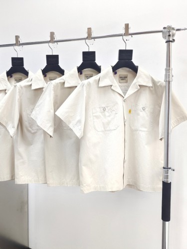 1:1 quality version Logo button down twill shirt