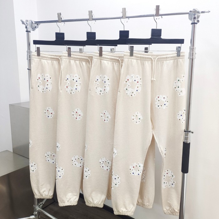 1:1 quality version Beige Jeweled Kapok Zip Hoodie & Sweatpants Set