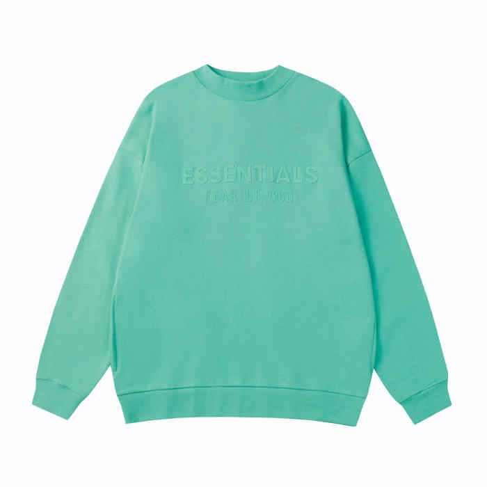 Silicone monogrammed back small logo round neck Sweatshirt 4 colors
