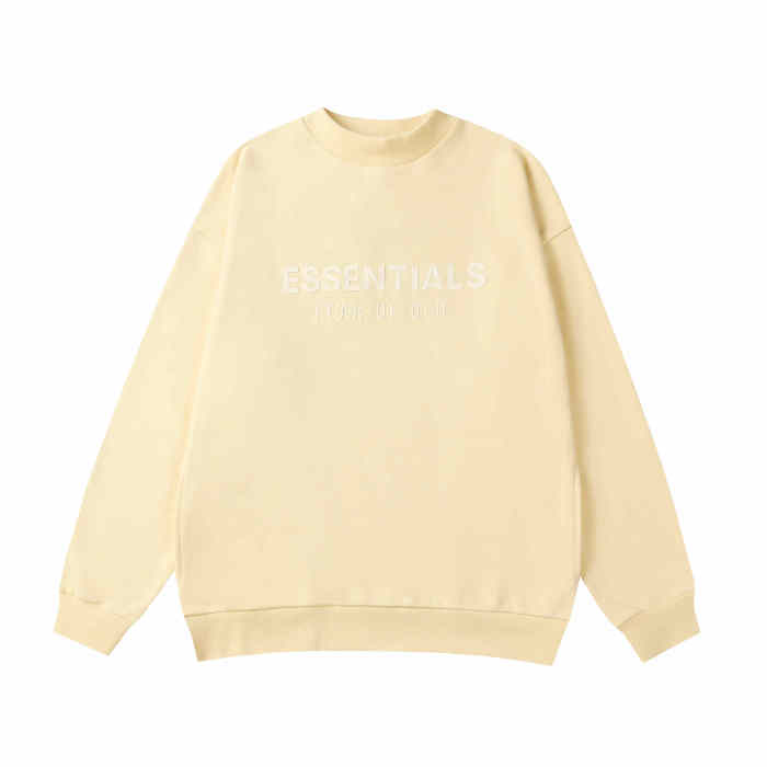Silicone monogrammed back small logo round neck Sweatshirt 4 colors