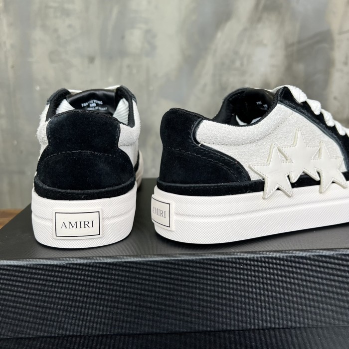 1:1 quality version Colorblocked Pentagram Patch Low Top Breathable Board Shoes 3 colors