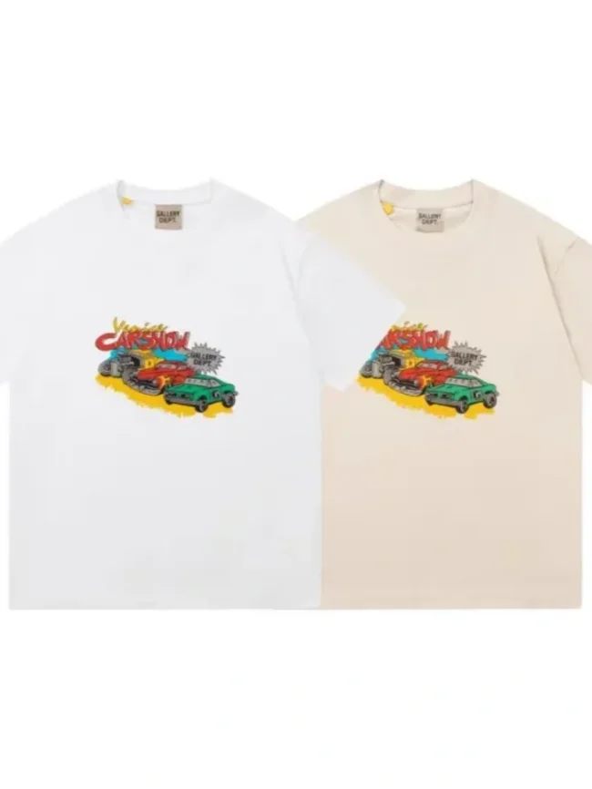 [buy more save more] Car show pattern printing tee