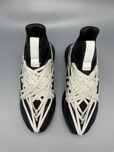 1:1 quality version Dark Crazy Strappy Chunky Cowhide Shoes