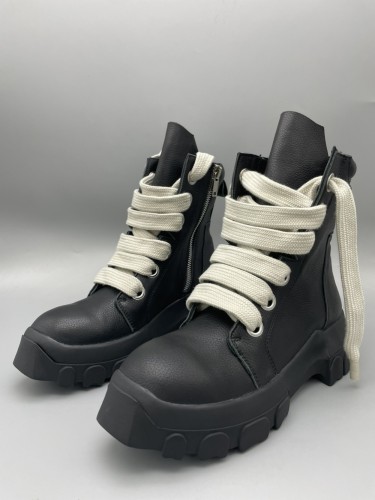 1:1 quality version RO Cowhide Thick Sole Zipper Martin Boots