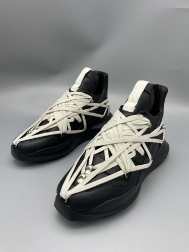 1:1 quality version Dark Crazy Strappy Chunky Cowhide Shoes