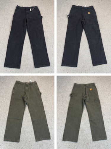 1:1 quality version Washed and Aged Workwear Straight Leg Lumberjack Pants 6 colors