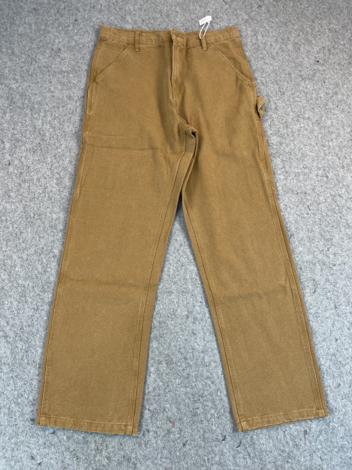 1:1 quality version Washed and Aged Workwear Straight Leg Lumberjack Pants 6 colors