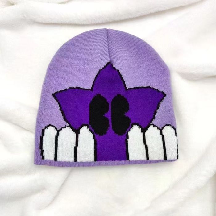 Candy Color Skateboarding Star Jacquard Warm Cold beanie 6 colors