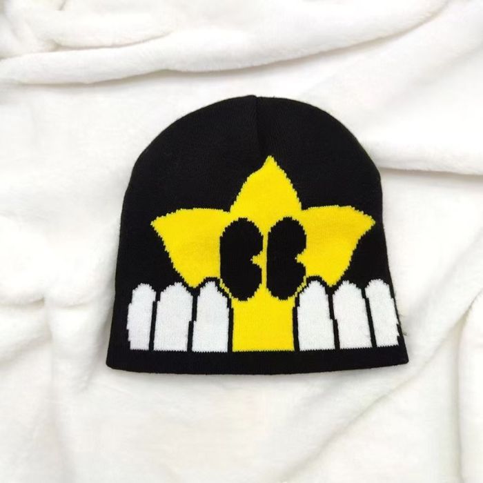 Candy Color Skateboarding Star Jacquard Warm Cold beanie 6 colors