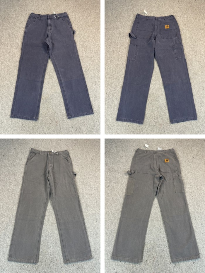 1:1 quality version Washed and Aged Workwear Straight Leg Lumberjack Pants 6 colors