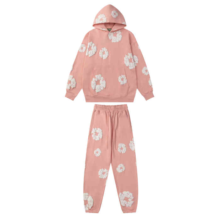 Basic Kapok Foam Print Hoodie & Pants 16 colors