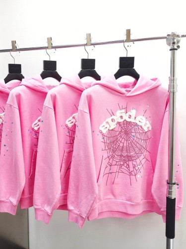1:1 quality version Pink OG Spider Web Hoodie & Pants set