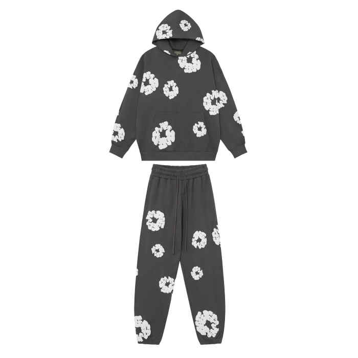 Basic Kapok Foam Print Hoodie & Pants 16 colors