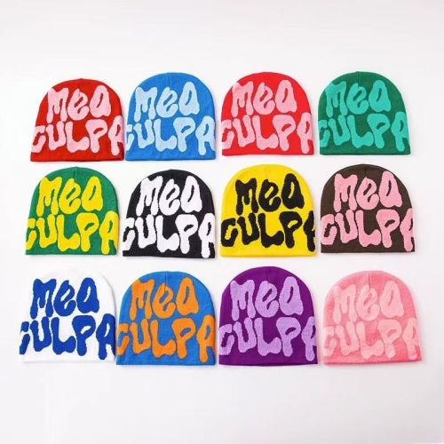 Monogrammed Jacquard Knit Cold beanie 11 colors
