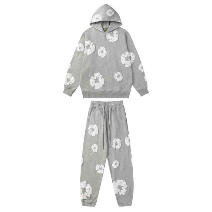 Basic Kapok Foam Print Hoodie & Pants 16 colors