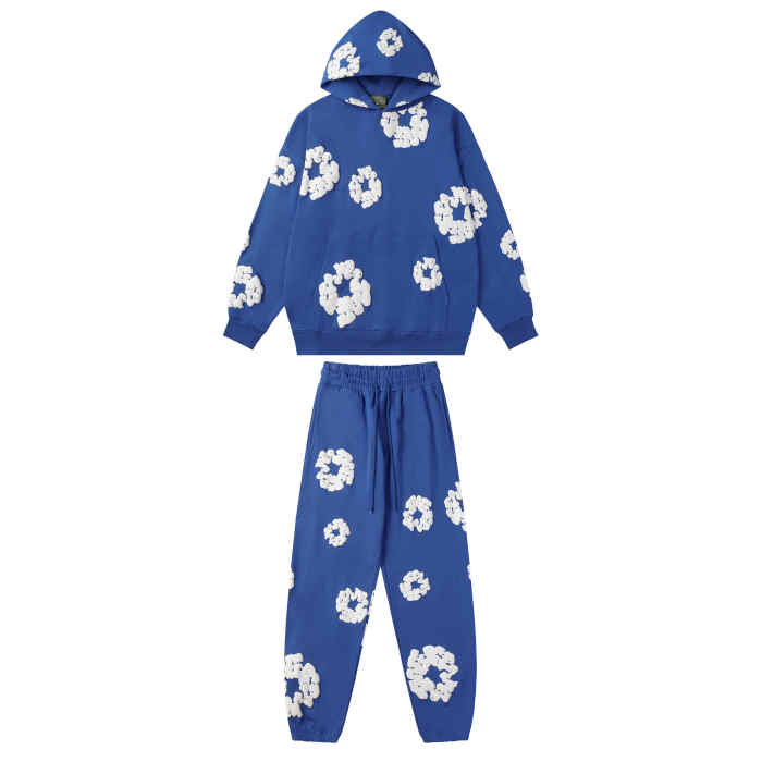 Basic Kapok Foam Print Hoodie & Pants 16 colors