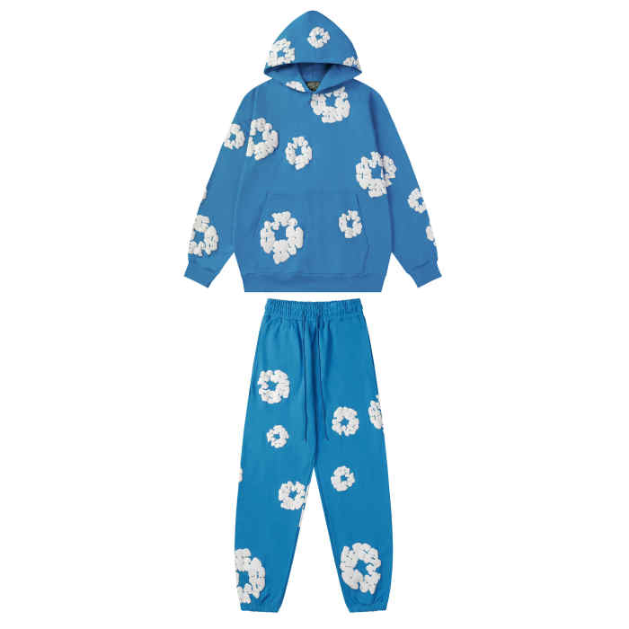 Basic Kapok Foam Print Hoodie & Pants 16 colors
