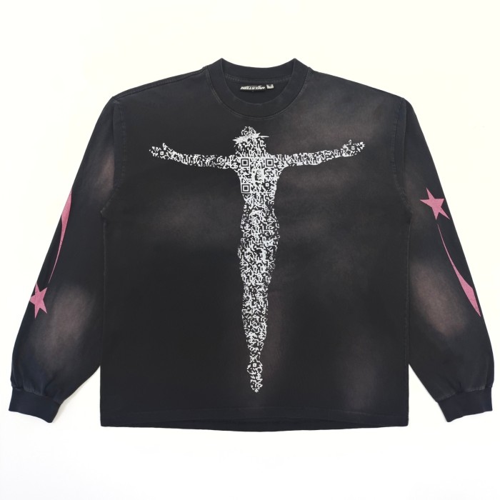 [Big & Tall for weights up to 260 lbs]1:1 quality version HS QR Code Man Long Sleeve T-Shirt with NFC tag