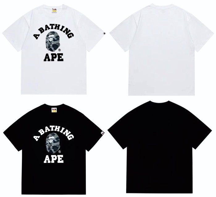 Hive Camo Ape Head Letter Print Tee 4 colors